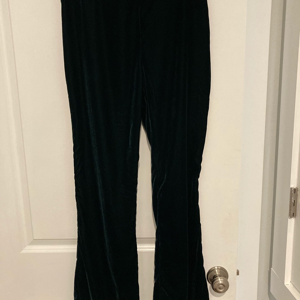 Velvet vintage wide leg pant